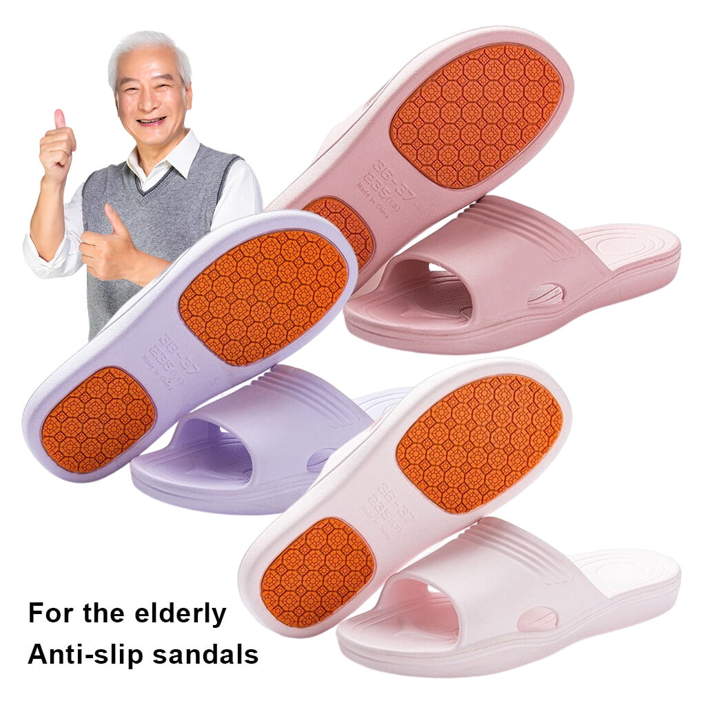 Grip slippers for elderly outlet