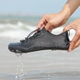 thumbnail image 4 of Mens Quick-Dry Water Shoes Lightweight Breathible Aqua Shoes for Beach Swimming Kayaking Non-Slip Black,Size 9, 4 of 9