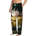thumbnail image 2 of Izuku Midoriya My hero Academy Men's Pajama Pants With Pockets Lounge Fashion Cozy Daily Sleep Pants Sleepwear, 2 of 8