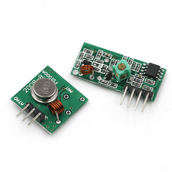 1 Set 433MHZ Ultra Module Wireless Transmitter Module Burglar Alarm Transmitter Receiver Portable Frequency Module