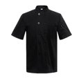 thumbnail image 1 of chef apparel Chef Apparel Unisex Short Sleeve Chef Size M (Black), 1 of 5