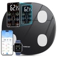 thumbnail image 1 of Báscula inteligente INSMART para peso corporal, báscula de baño con pantalla LCD todo en uno, báscula de grasa corporal, báscula digital inteligente con Bluetooth, frecuencia cardíaca, índice cardíaco, 1 of 5