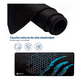 thumbnail image 4 of Alfombrilla De Ratón Profesional Mouse Pad Gamer 60 x 30 cm Negro, 4 of 5