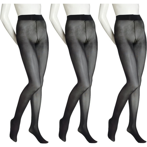 No nonsense Women's Opaque Sheer to Waist Tights, 3 Pair Walmart