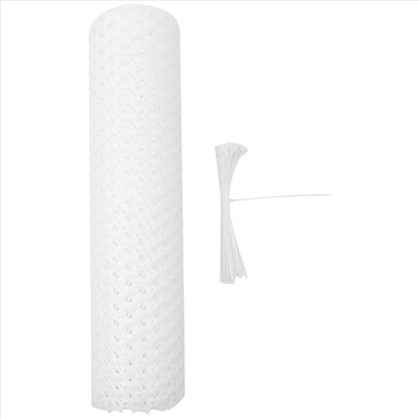 de Valla de Alambre de Pollo de PláStico Reutilizable Proyecto de Bricolaje de Hexagonal Duradera Ligera para el Patio del JardíN del Hogar (Blanco)