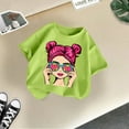 thumbnail image 2 of Thermal T-Shirts à Manches Courtes Longues pour Leggings Filles Imprimé Graphique Mignon Col Rond T-Shirt Décontracté d'Été, 2 of 4