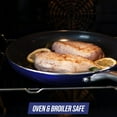 thumbnail image 3 of Blue Diamond Cookware Diamond Infused Ceramic Nonstick 8" Frying Pan Skillet, PFAS-Free, Dishwasher Safe, Oven Safe, Blue, 3 of 4