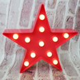 thumbnail image 1 of Luz de noche de estrella roja, luz de noche LED con pilas en forma de estrella para niños, bebé, niño, regalo de niña, guardería, decoración de pared - Luz de noche de estrella JAMW Sencillez, 1 of 5