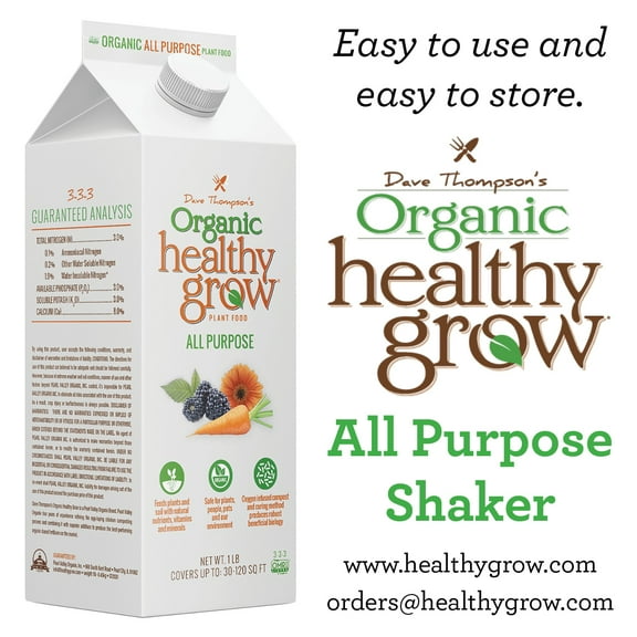 Healthy Grow Organic 1lb All Purpose Shaker 3-3-3 Plant Food