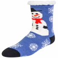 thumbnail image 2 of CHOK Santa & Frosty Print Thermal 2-Pack Thick Non-Skid Slipper Socks, 2 of 2