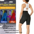 thumbnail image 5 of COMFREE Sauna Sweat Shorts for Women High Waist Compression Leggings Waist Trainer Body Shaper Sauna Suit, 5 of 7