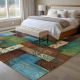 thumbnail image 4 of Bohemian Large Area Rugs 8x10 ft Modern Mottled Art Prints Geometric Plaid Patchwork Washable Rug Non Slip Indoor Carpet Absorbent Floor Mat for Living Room Bedroom Dining Room, 4 of 9