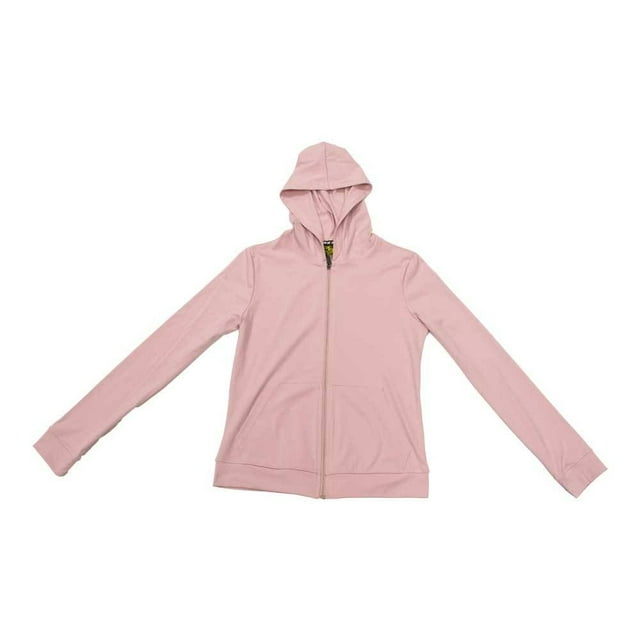 Sudadera Athletic Works para Dama Cierre Completo y CapuMa Rosa Talla M
