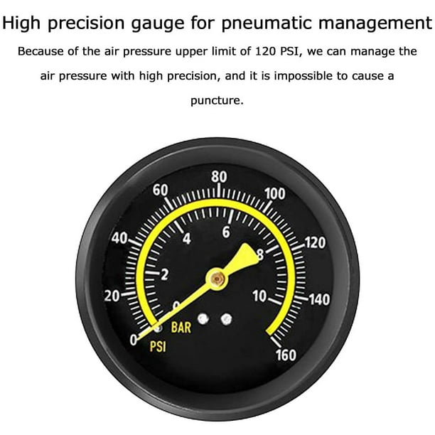 Double Barrel Foot Pump Double Cylinder Bike Pump Bike Floor Pump Portable Bicycle Pump Bicycle Tire Pump Bike Floor Air Inflator Pump with Pressure Gauge Smart Valve Head Walmart
