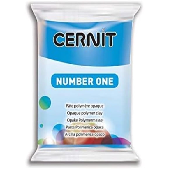 Arcilla polimérica Cernit N1 56 g azul acabado porcelana