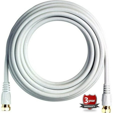 Boostwaves  Rg6 White 50-foot Low-loss HDTV Coaxial (The Best Coaxial Cable For Hdtv)