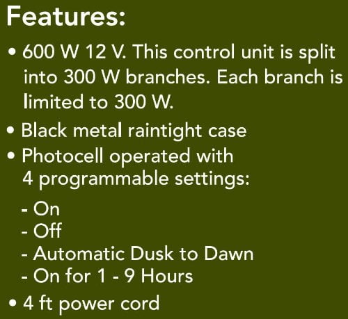 Moonrays 95436 600-watt Control Box For