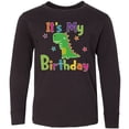 thumbnail image 3 of Inktastic Dinosaur Birthday Party Long Sleeve Youth T-Shirt, 3 of 5