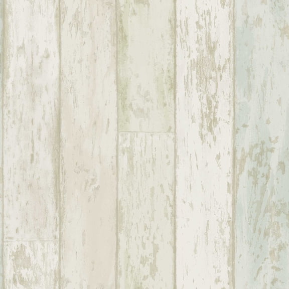 Chesapeake Alston Aqua Wood Wallpaper