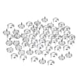 thumbnail image 1 of Unique Bargains 100Pack 6mm Rhinestone Stud Refills Embellishment Decorative Rivets White, 1 of 7