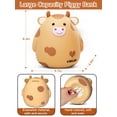 thumbnail image 3 of Cow Piggy Bank for Kids Adults, Cash Box, Unbreakable Coin Box for Boys Kids, Cute Animal Coin Money Bank Birthday Girls Adults, Coin Saving Boxes Room Decor, Brown, 3 of 8
