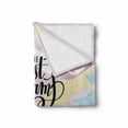 thumbnail image 2 of Dream Soft Flannel Fleece Throw Blanket, Best Dreams Happen When You are Awake Colorful Aquarelle Paint Smear Background, Cozy Plush for Indoor and Outdoor Use, 50" x 60", Multicolor, by Ambesonne, 2 of 6