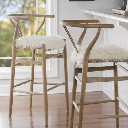 - Bungalow Rose Banda 30'' Wishbone Bar Stool