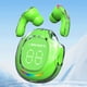 thumbnail image 1 of Auriculares Inalámbricos Btafrte con control táctil y pantalla LED 5.3 Bluetooth verde, 1 of 9