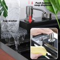 thumbnail image 6 of Nano Black Flying Rain Waterfall Sink Household SinkIntegrated Sink with Pull-Out Tap Set 29.5 INCH, 6 of 7