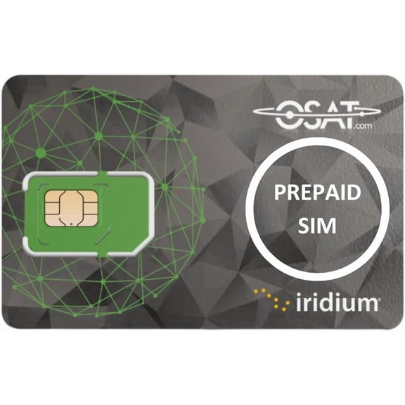 OSAT Iridium Satellite Prepaid SIM Card SIM NO AIRTIME | Global Coverage | Reliable Communication | Works with Iridium Devices | Emergency & Remote Use