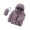 Purple, variant on XBASW Kids Toddler Youth Hooded Puffer Jackets Winter down Cotton Coats Light Weight Padded Outerwear for Boys Girls 1-14Y