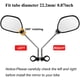thumbnail image 4 of ZHAOCHENG Paquete de 2 espejos ajustables para bicicleta giratorios de 360°, espejos para scooter eléctrico, espejos para manillar de bicicleta para scooter MTB (22,2 mm), 4 of 5