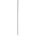 thumbnail image 3 of 20"W x 36"H Round Top Surface Mount PVC Gable Vent: Non-Functional, w/ 3-1/2"W x 1"P Standard Frame, 3 of 13