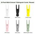 thumbnail image 3 of Paquete de 24 Bridas para Cables Reutilizables, Correas Ajustables Silicona para Cables de 4,2 Pulgadas, Organizador de Cables, Envoltura de Cable y Bucle Gancho (Paquete de 24), 3 of 5