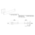 thumbnail image 2 of Gatco 4053MX Elevate Euro Toilet Paper Holder, Matte Black, 2 of 4