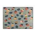 thumbnail image 5 of Yayeee Area Rugs for Living Room 6.7'x4.8' Non Slip Washable Bedroom Floor Carpet, Gray Acorns Pattern, 5 of 6