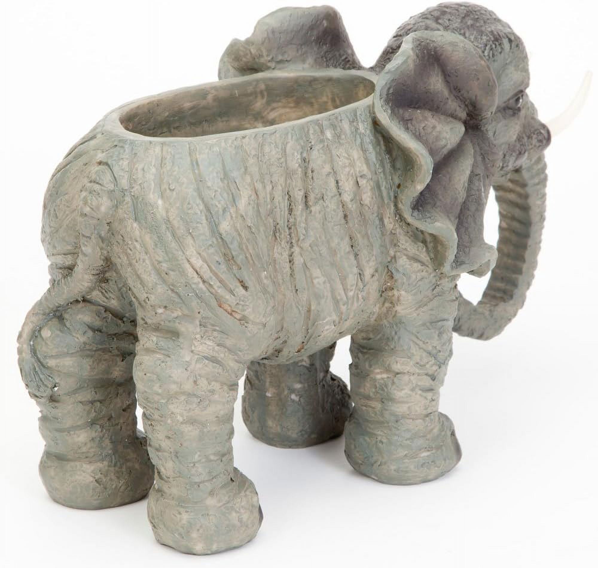Bits & Pieces Elephant Garden Planter Indoor/Outdoor Safari Plant Holder