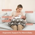 thumbnail image 2 of Momcozy Plus Size Nursing Pillow for Breastfeeding with Adjustable Waist Strap and Removable Cotton Cover, 2 of 7