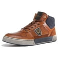 thumbnail image 6 of Pantofola D'Oro Frederico Mid Men's Hi Top Lace Up Leather Vintage Sneaker In Tan Size 9, 6 of 6