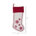 thumbnail image 2 of Vickerman Decorative 8" x 19" Let It Snow Collection Christmas Stocking, 2 of 3