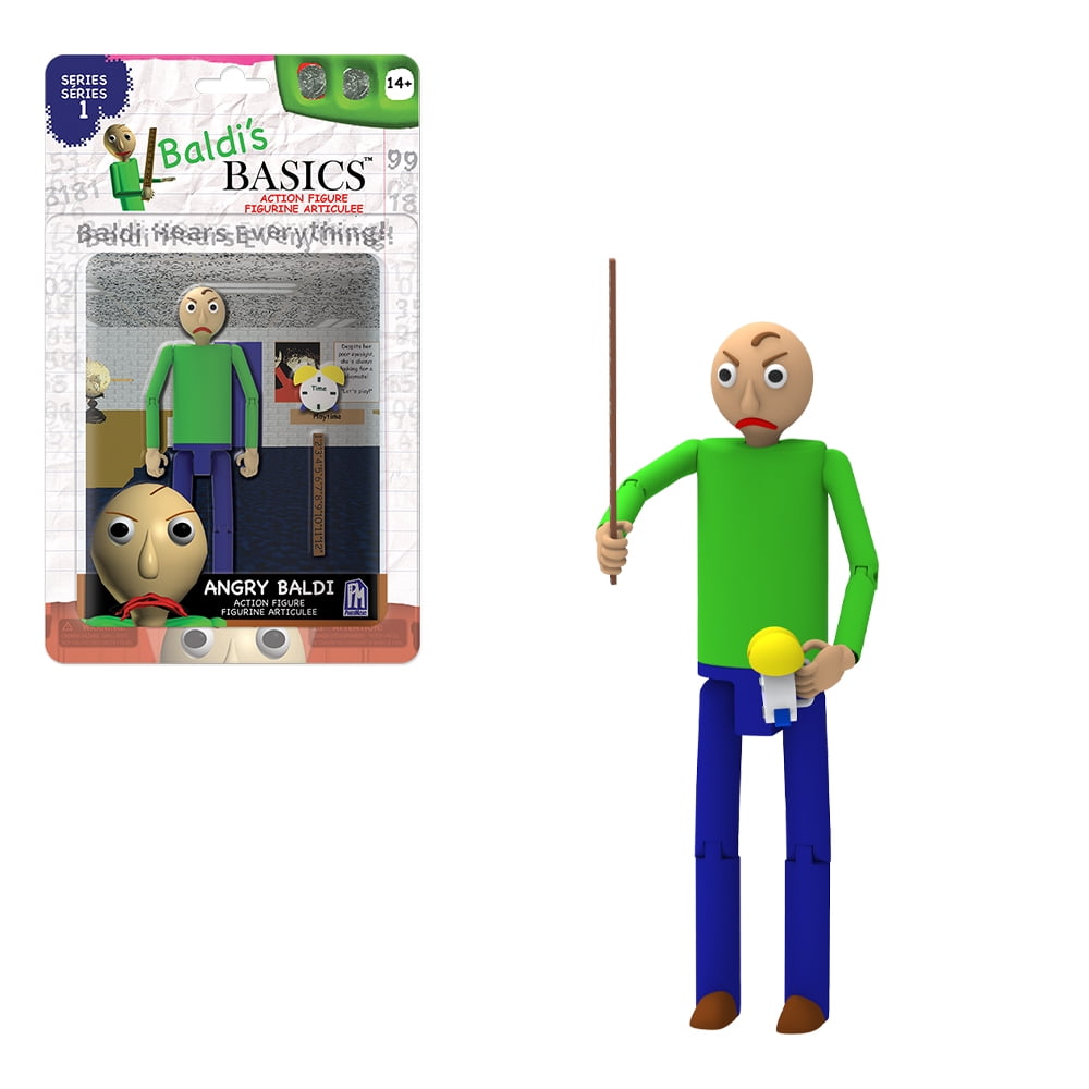 Baldi S Basics Angry Baldi Action Figure Walmart Com Walmart Com - baldi basics and new school roblox