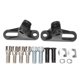 thumbnail image 1 of par de soportes para reposapiés de pasajero, color negro, piezas de repuesto para motocicletas Touring de 1993 en adelante., 1 of 14