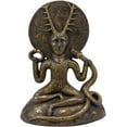 thumbnail image 2 of Ebros Oberon Zell Herne Cernunnos with Deer Antlers and Earth Disc Statue 6.25"H, 2 of 6