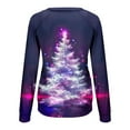 thumbnail image 6 of UPPADA Christmas Sweatshirts for Women Funny Xmas Tree Print Christmas Pullover Tops Graphic Crewneck Shirts Xmas Long Sleeve Shirts Holiday Blouses Multicolor,XXXXL, 6 of 7