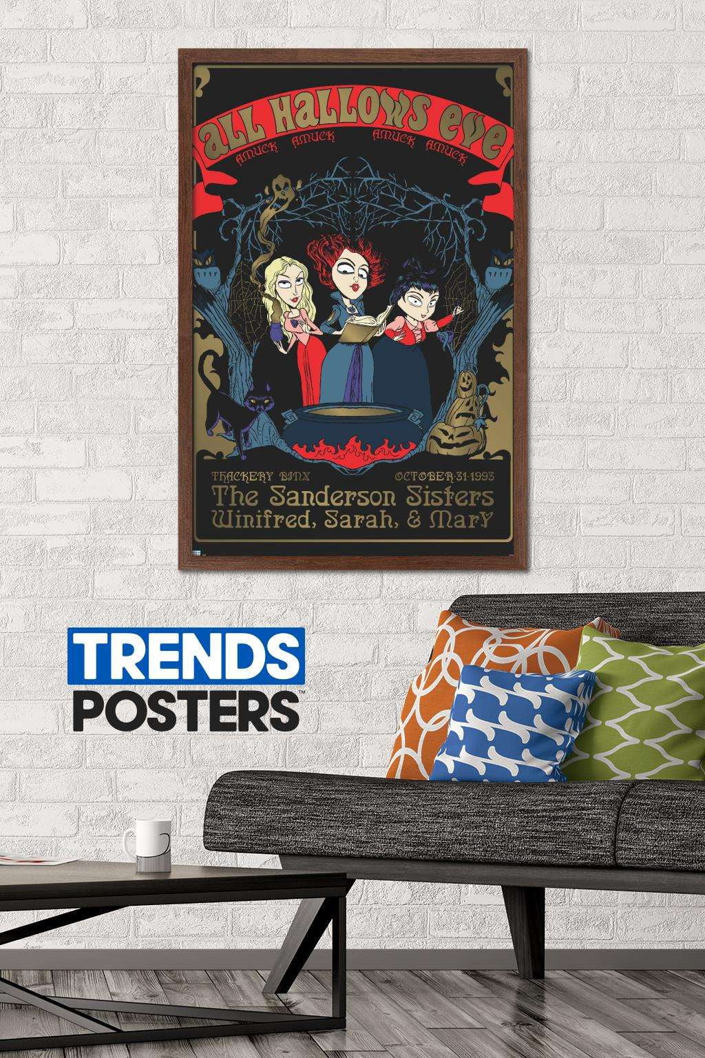 Disney Hocus Pocus - All Hallows Eve Wall Poster, 22.375" x 34", Framed