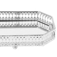 thumbnail image 4 of Unique Bargains Mirror Tray Rectangular Metal Perfume Tray Glass Candle Serving Tray, 4 of 7