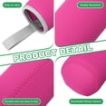 thumbnail image 4 of 2 piezas Funda de Neopreno para Botella de Agua, Bolsa Portabotellas de Vidrio Aislante de 18.5 oz, Funda Colapsable para Bebidas con Asa, Rosa Rojo, 4 of 7