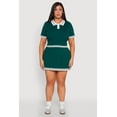 thumbnail image 2 of Womens Plus Size Daisy Varsity Stripe Pleated Skort, 2 of 5
