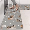 thumbnail image 2 of Kitchen Rugs Sets Of 2,Beagle and Dog Footprints Anti Fatigue Kitchen Mat Rugs Non Slip Washable,Decorative Kitchen Floor Mats for Kitchen,Sink,Laundry,17"X47", 2 of 5