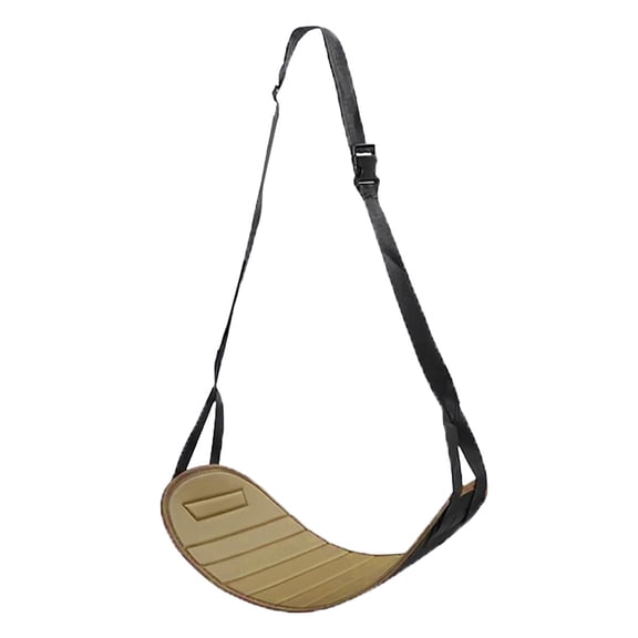 Reposapiés de coche para niños, reposapiés de avión, asiento trasero, prácticos artículos esenciales de viaje, correa larga ajustable, pedal, hamaca Beige